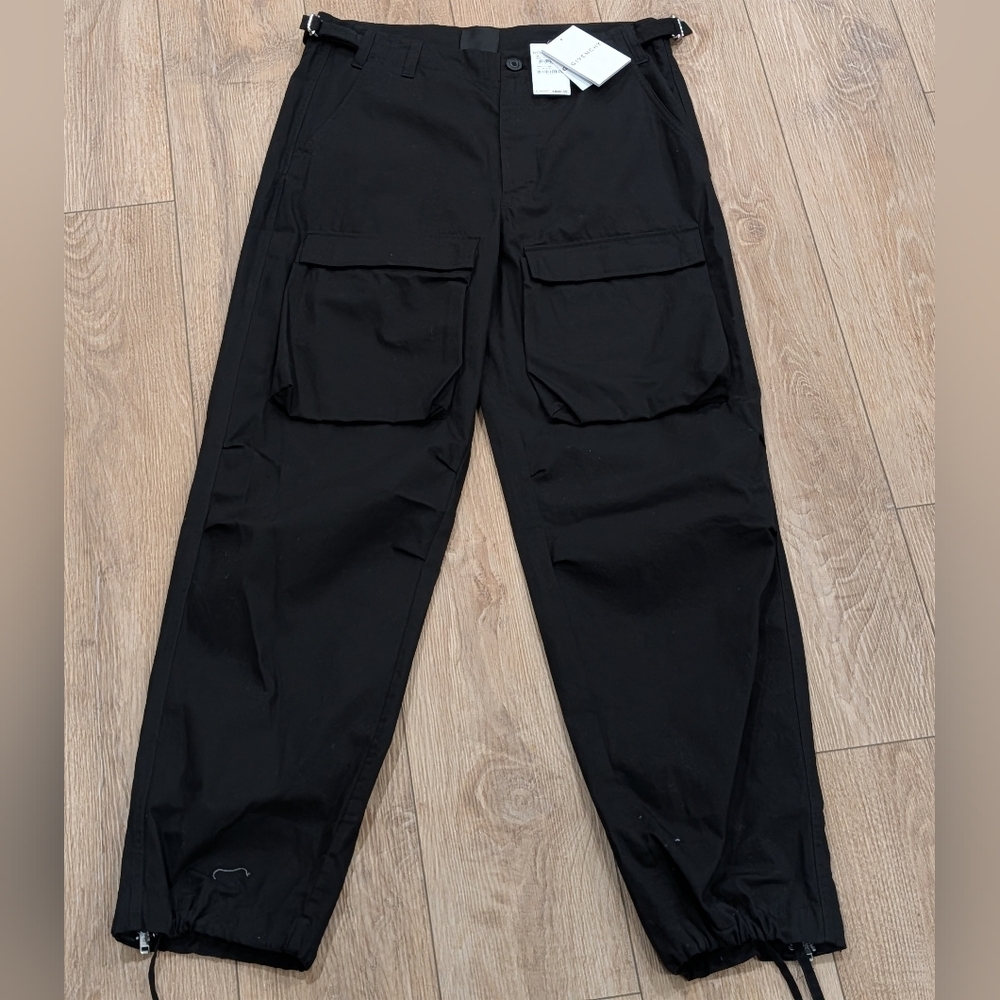 $1800 Mens GIVENCHY Military Spirit Cargo Pants Black 50 US 34